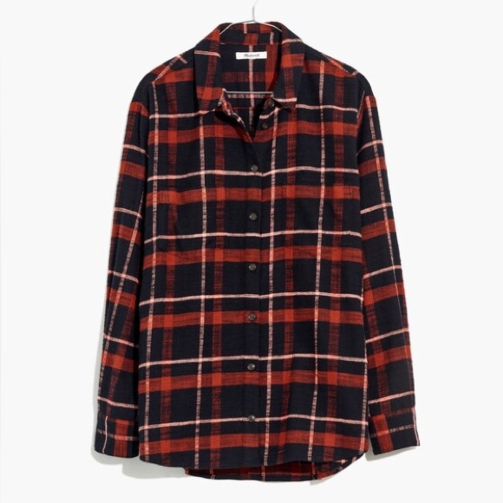 Madewell Flannel Sunday Shirt in Evins Plaid